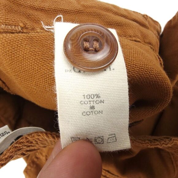 THE GREAT Ranger Baggy Straight Ankle Crop Utility Pants Military Rust Brown 26 - Picture 7 of 7